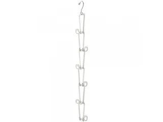Vešiak na kabelky Yamazaki joint 6510 S, KOV, V.77 CM, biely