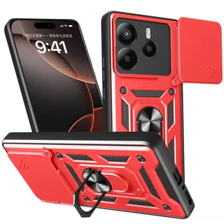 Odolný kryt CamCover Armor červený – Xiaomi Redmi Note 14 5G