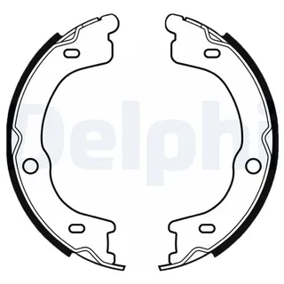 DELPHI Sada brzd. čeľustí parkov. brzdy LS2048