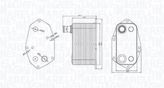 MAGNETI MARELLI Chladič motorového oleja 350300000200