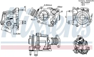 NISSENS AGR - Ventil 98424